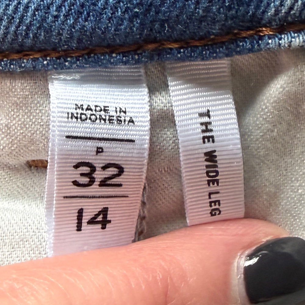 Loft wide leg jean, regular length. - Picture 3 of 3